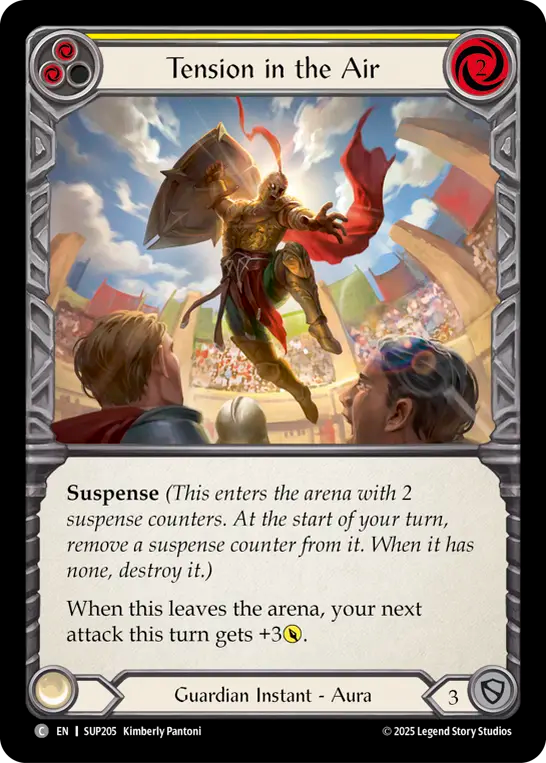Tension in the Air (Yellow) Rainbow Foil