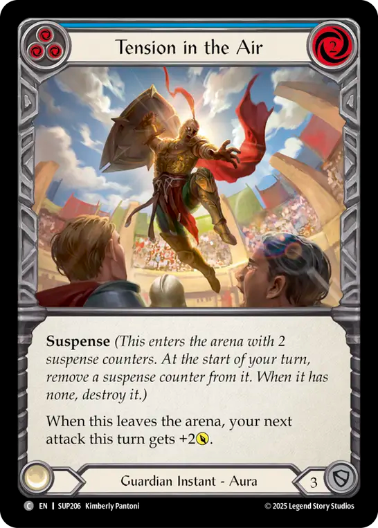 Tension in the Air (Blue) Rainbow Foil