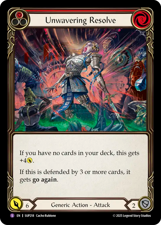 Unwavering Resolve Rainbow Foil