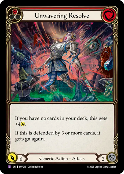Unwavering Resolve Rainbow Foil