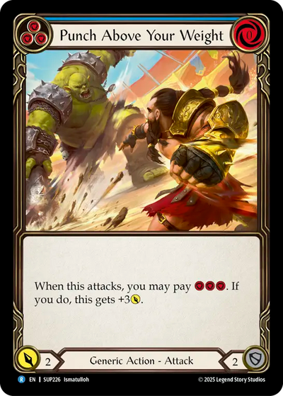 Punch Above Your Weight (Blue) Rainbow Foil