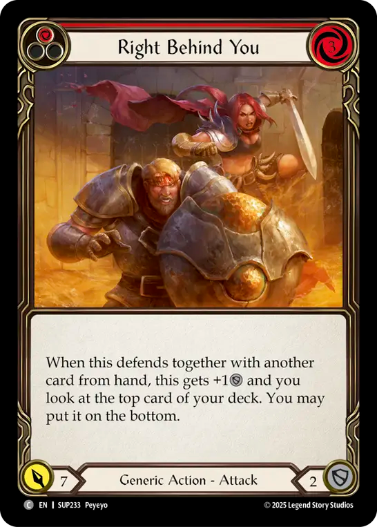 3x Right Behind You (Red)