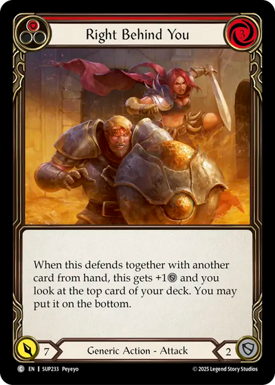 3x Right Behind You (Red)
