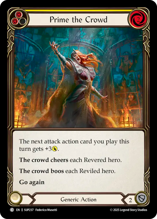 3x Prime the Crowd (Yellow)