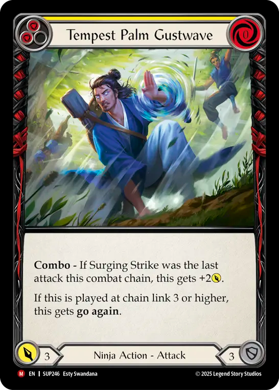 Tempest Palm Gustwave Rainbow Foil