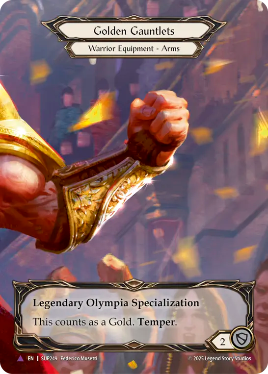 Golden Gauntlets Marvel Cold Foil