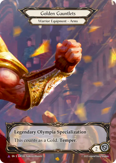 Golden Gauntlets Marvel Cold Foil