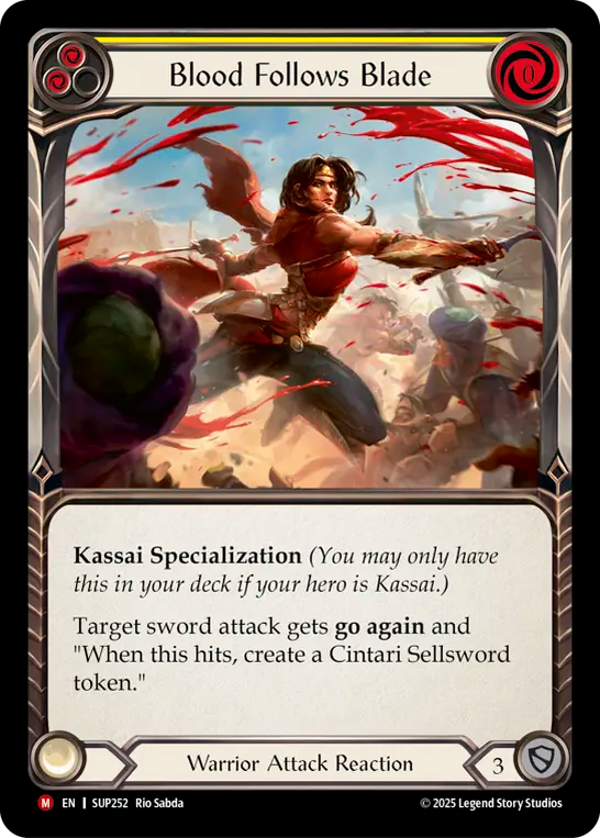 Blood Follows Blade Rainbow Foil