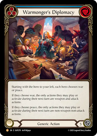 Warmonger's Diplomacy Cold Foil (Super Slam)