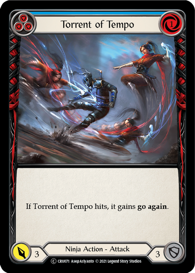 Torrent of Tempo (Blue) Rainbow Foil (Unlimited)