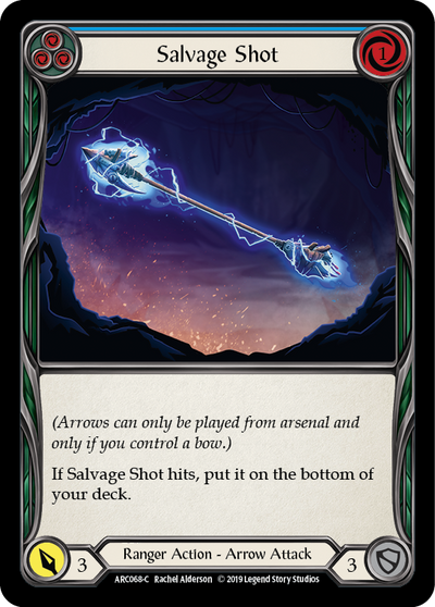 Salvage Shot (Blue) Rainbow Foil 1st Edition