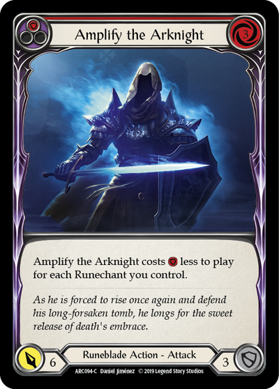 Amplify the Arknight (Red) Rainbow Foil 1st Edition