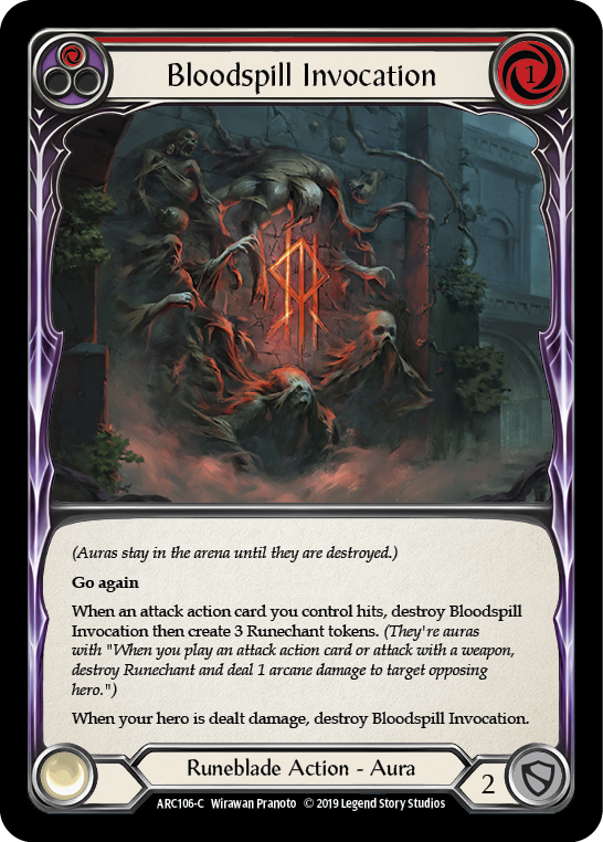 Bloodspill Invocation (Red) 1st Edition