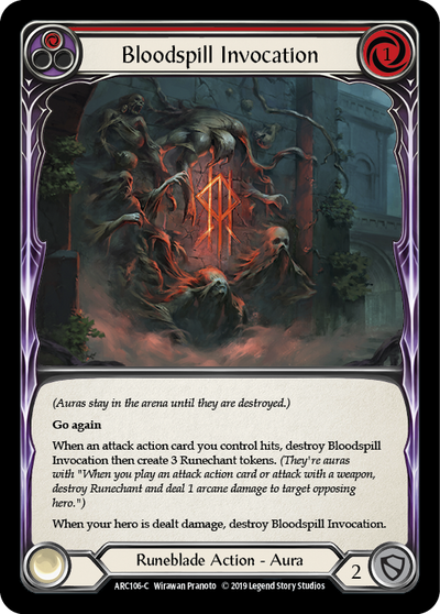 Bloodspill Invocation (Red) 1st Edition