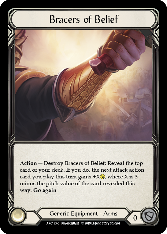 Bracers of Belief Cold Foil 1st Edition