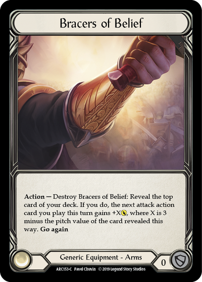 Bracers of Belief Cold Foil 1st Edition