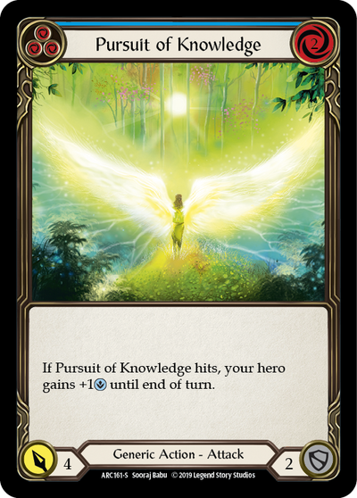 Pursuit of Knowledge Rainbow Foil 1st Edition