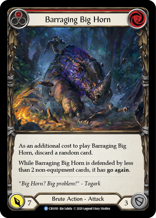 Barraging Big Horn (Red) Rainbow Foil