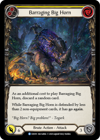 Barraging Big Horn (Yellow) Rainbow Foil