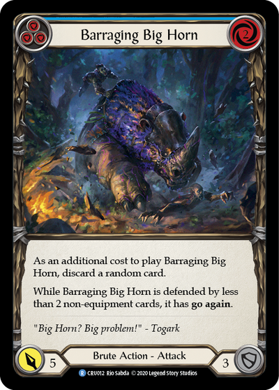 Barraging Big Horn (Blue) Rainbow Foil