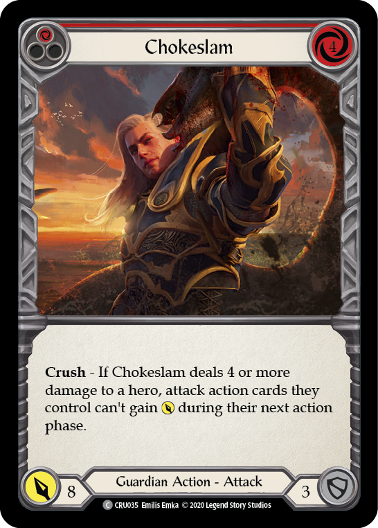 Chokeslam (Red) Rainbow Foil