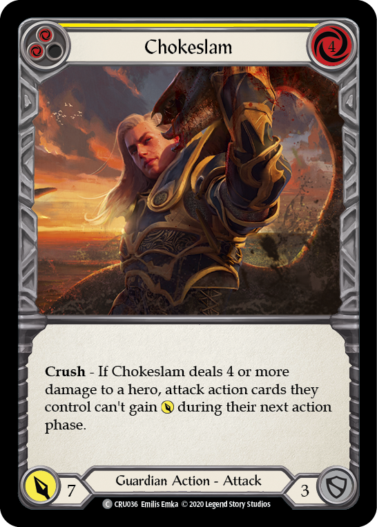 Chokeslam (Yellow) Rainbow Foil