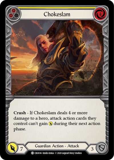 Chokeslam (Yellow) Rainbow Foil