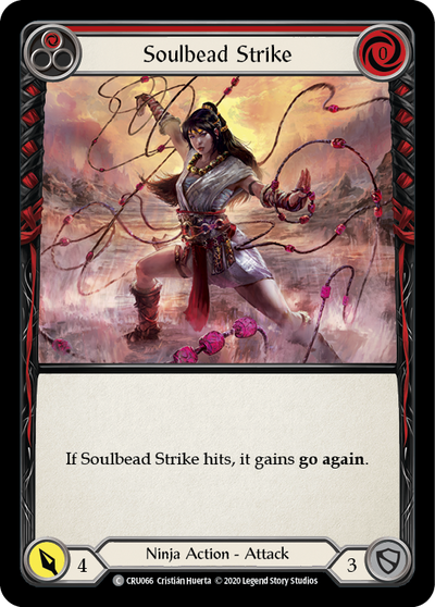 Soulbead Strike (Red) Rainbow Foil