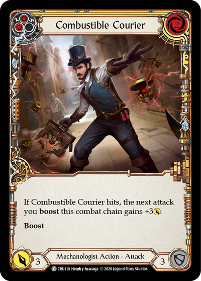 Combustible Courier (Yellow) Rainbow Foil