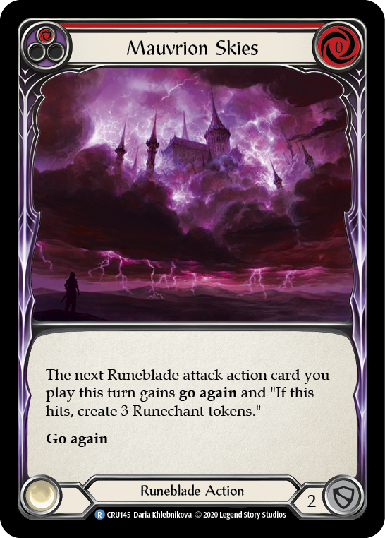 Mauvrion Skies (Red) Rainbow Foil