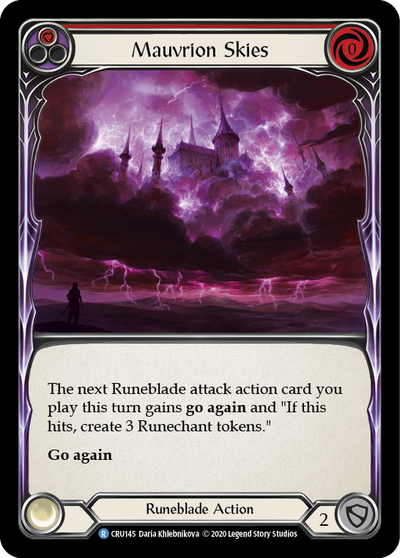 Mauvrion Skies (Red) Rainbow Foil