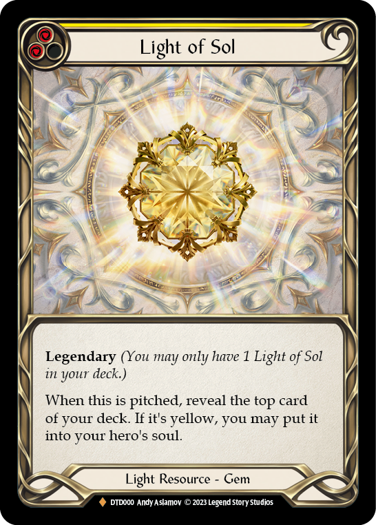 Light of Sol Cold Foil