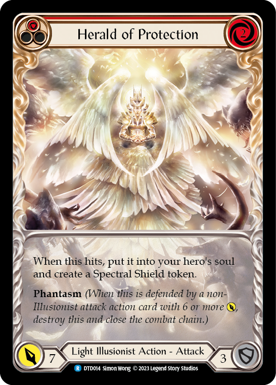 Herald of Protection (Red) Extended Art