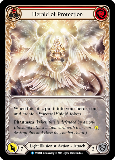 Herald of Protection (Red) Extended Art