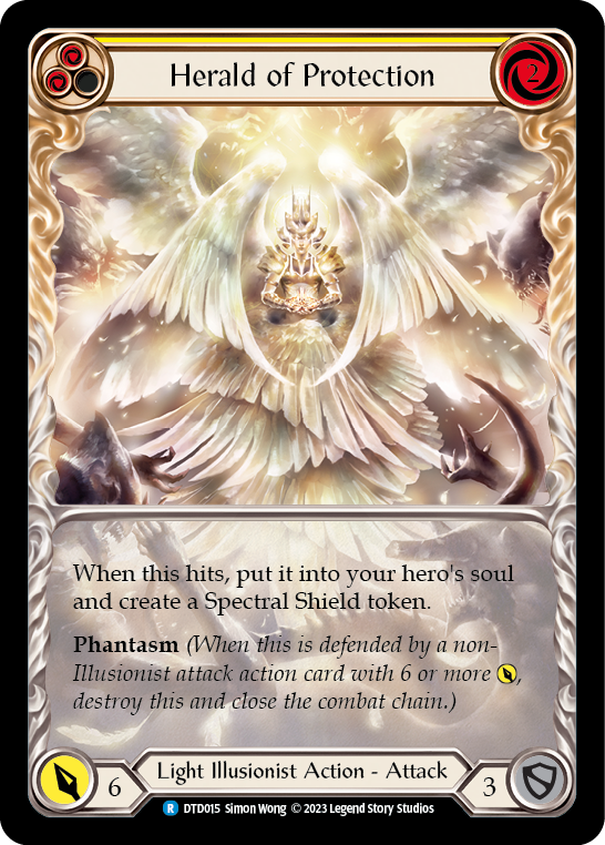 Herald of Protection (Yellow) Extended Art