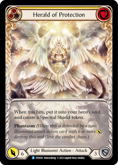 Herald of Protection (Yellow) Extended Art