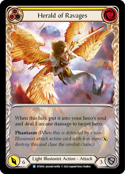 Herald of Ravages (Yellow) Extended Art