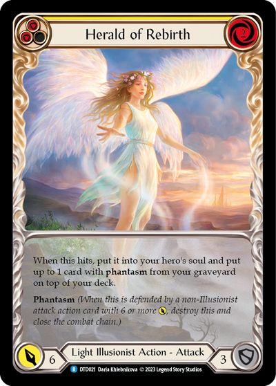 Herald of Rebirth (Yellow) Extended Art