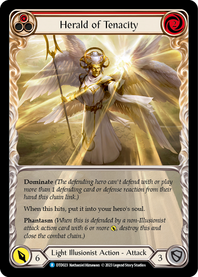 Herald of Tenacity (Red) Extended Art