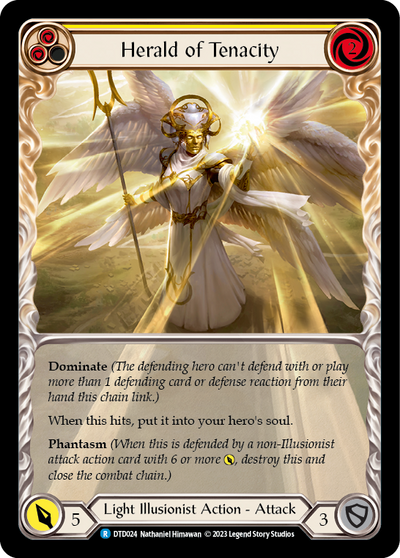 Herald of Tenacity (Yellow) Extended Art