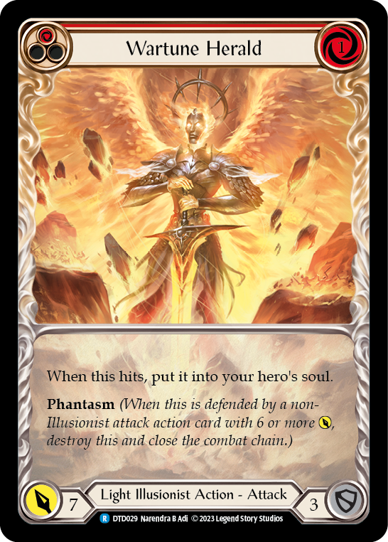 Wartune Herald (Red) Extended Art