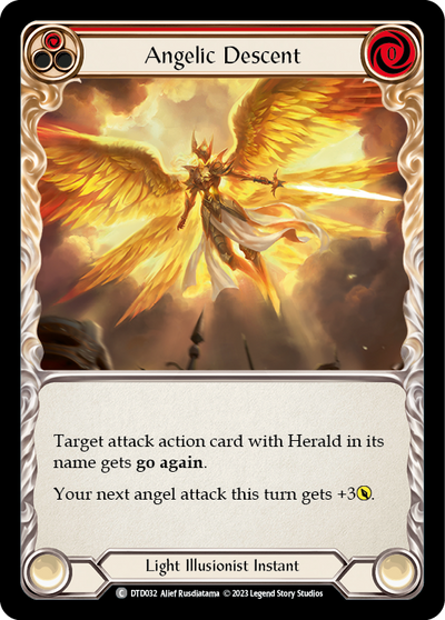 Angelic Descent (Red) Rainbow Foil