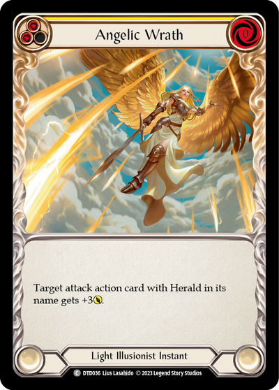 Angelic Wrath (Yellow) Rainbow Foil