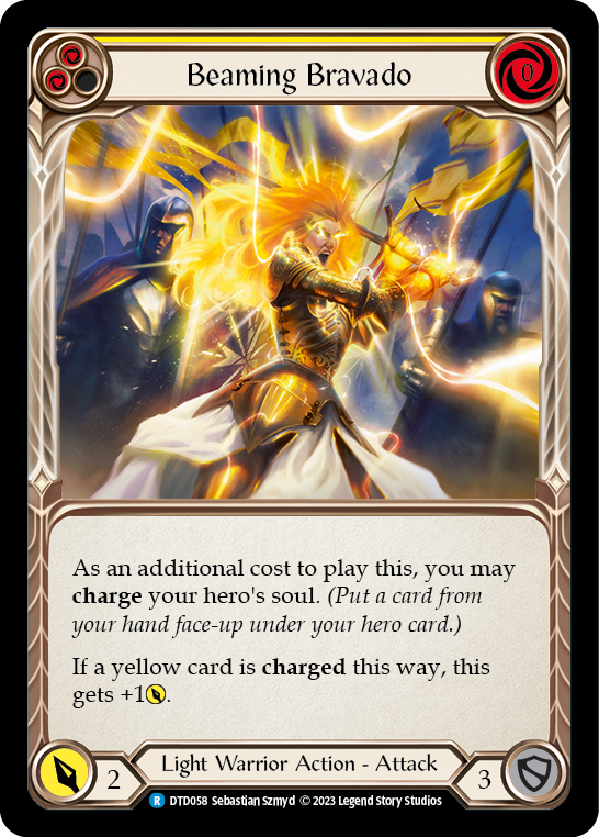 Beaming Bravado (Yellow) Rainbow Foil