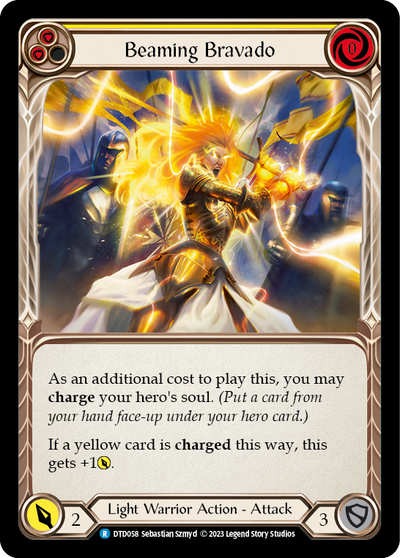 Beaming Bravado (Yellow) Rainbow Foil