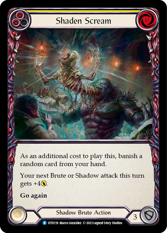 Shaden Scream (Yellow) Rainbow Foil