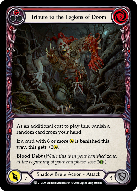 Tribute to the Legions of Doom (Red) Rainbow Foil