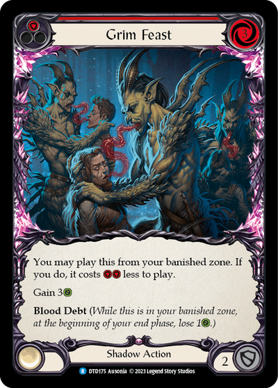 Grim Feast (Red) Rainbow Foil