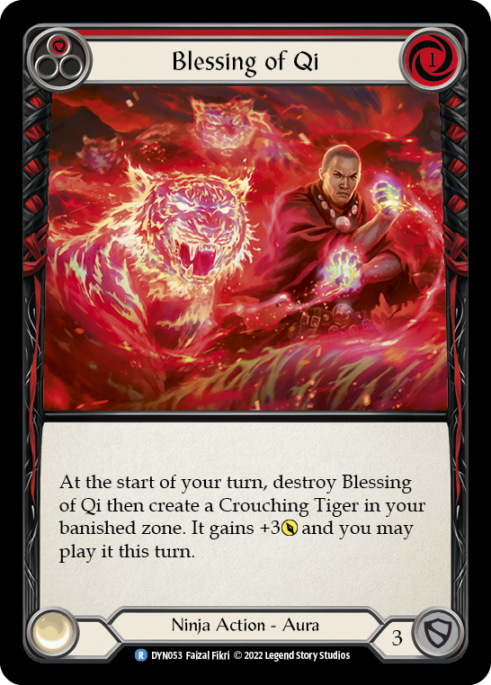 3x Blessing of Qi (Red)