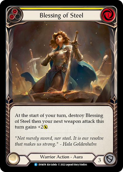 Blessing of Steel (Yellow) Rainbow Foil